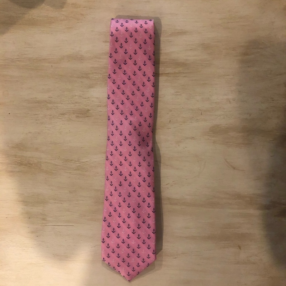 Pink Nautical Silk Tie